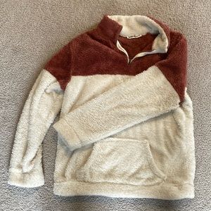 Women’s Pullover Sherpa Fleece Quarter Zip